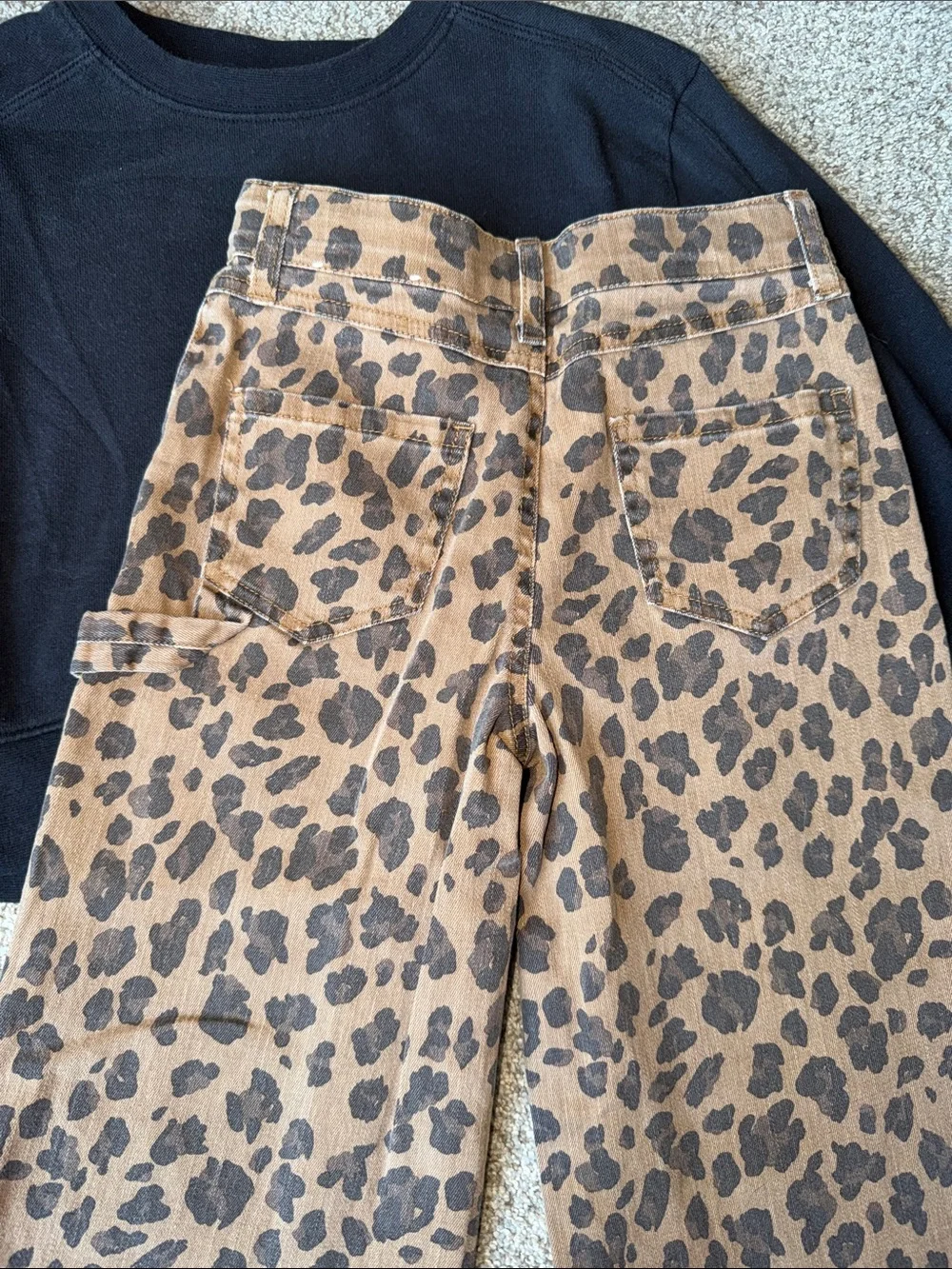 Girls Fall Leopard outfit